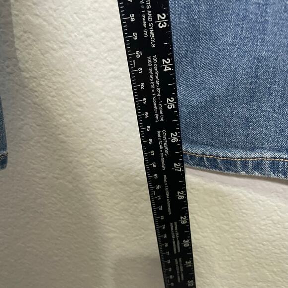 Sneakpeek Womens Jeans Size 5 Girlfriend Denim Blue Light Wash Distressed Casual - Picture 7 of 14